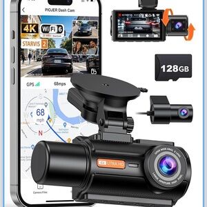 4K Ultra HD Dash Cam - Black